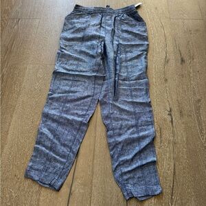 Old Navy high-waisted cropped linen blend pants